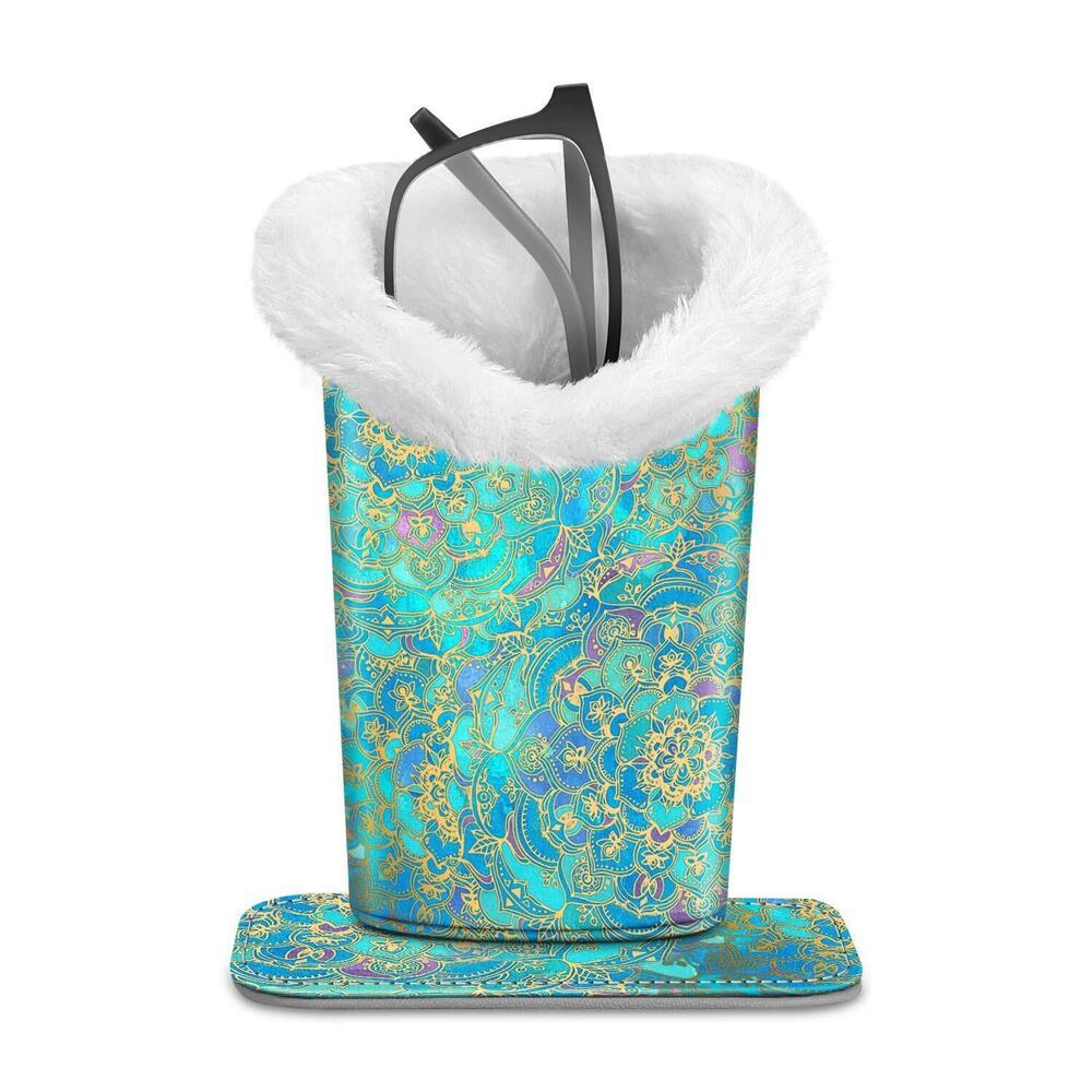 3799 Plush Lined Eyeglasses Holder, Glasses Stand Case, Anti-scratch
